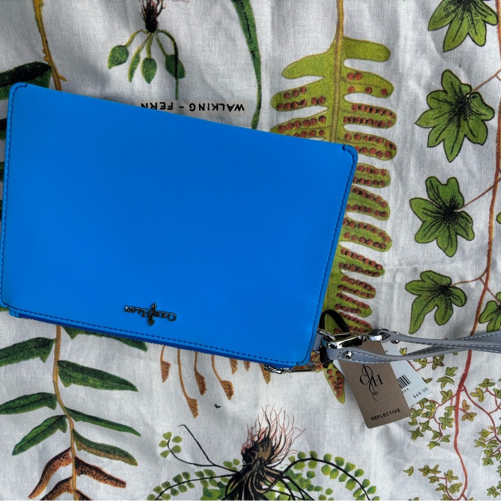 Cole Haan Blue Wristlet Sleek Minimalist Design